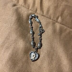 Silver Heart Charm Bracelet